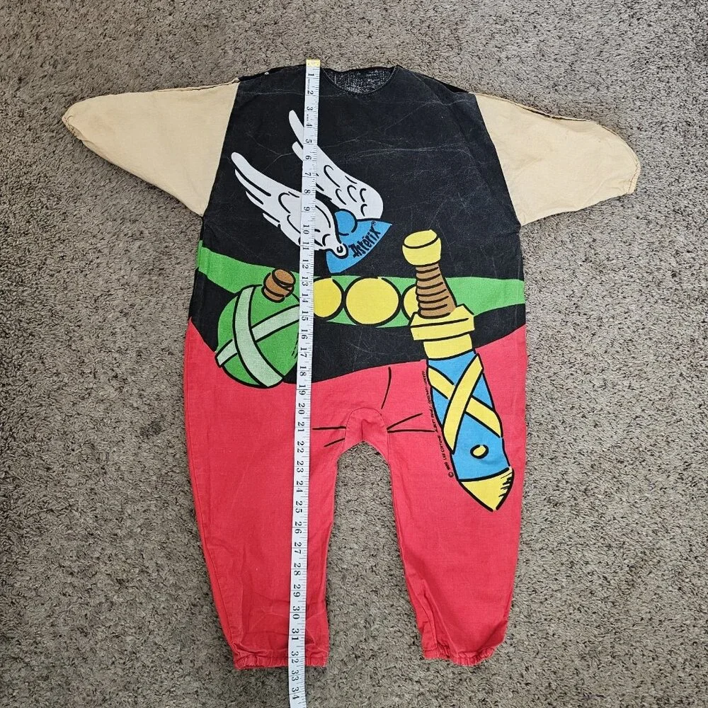 Vintage Asterix 1989 Les Editions Albert Rene Cartoon Graphic Print Costume 5T